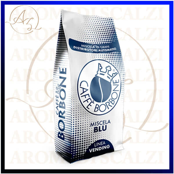 Grani di Caffè Borbone Miscela Blu da 1Kg, per un espresso equilibrato con aroma intenso