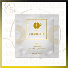 Carica l'immagine nel visualizzatore di Gallery, Capsule compatibili Lollo Caffè Miscela Oro 100, con crema delicata e aroma intenso, compatibili con ESE