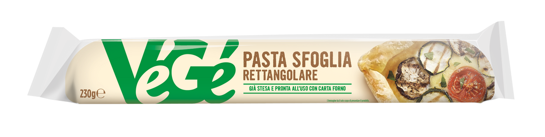Pasta Sfoglia Rettang.Végé 230G