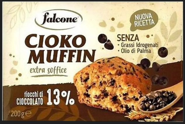 Muffin Falcone Fiocchi Ciocc.X4 200gr