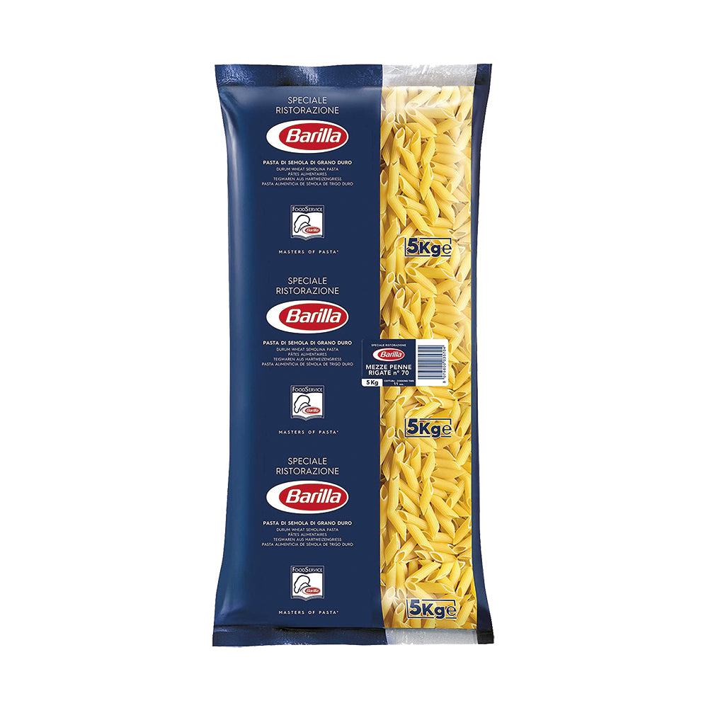 Barilla 70 Mezze Penne Rigate 5kg