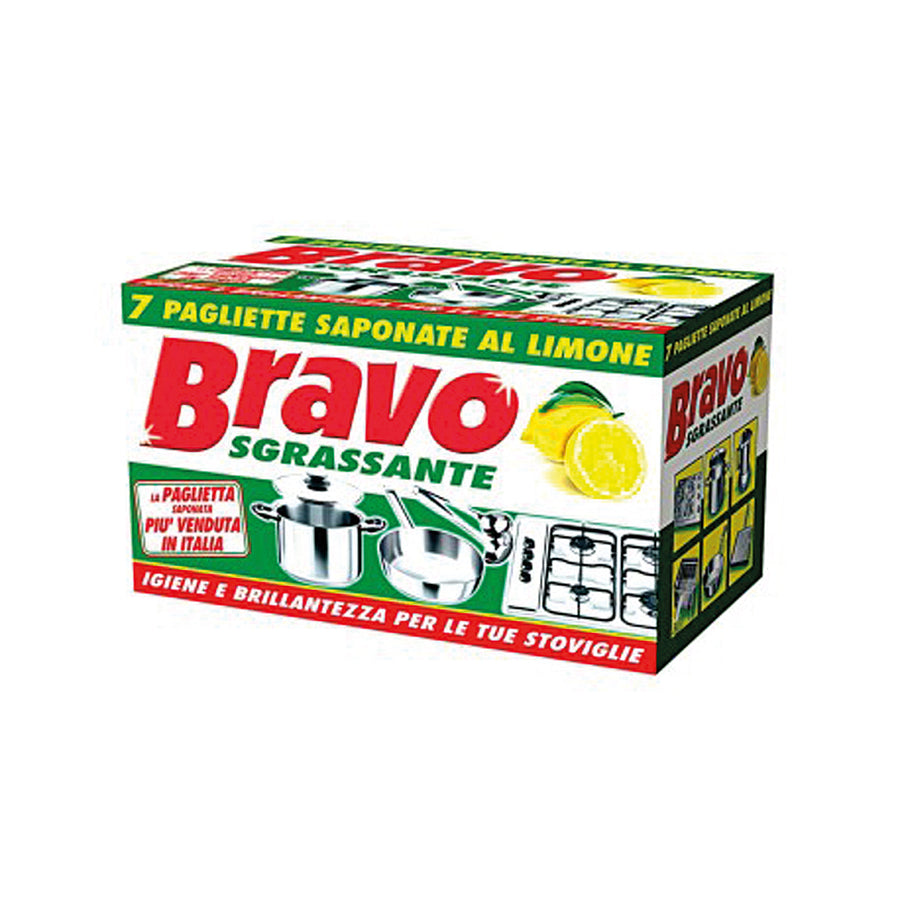 Bravo Paglietta Sgrassante 7 pz