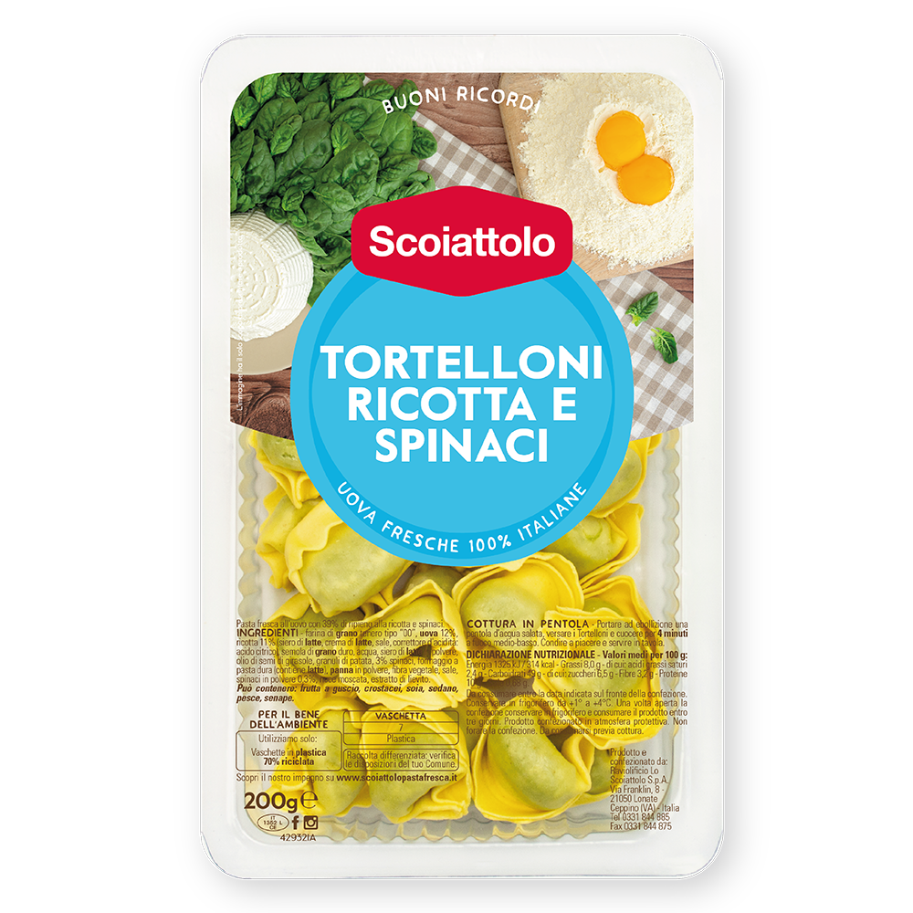 Scoiattolo tortelloni ric/spinaci 200gr