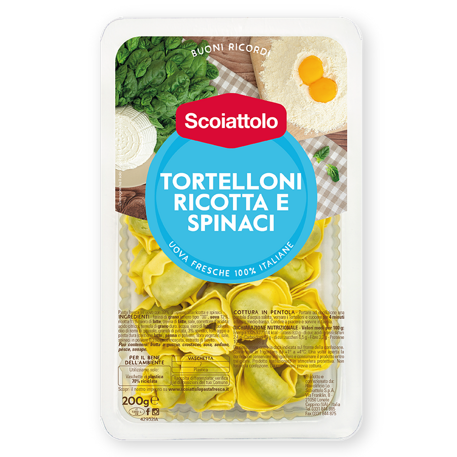 Scoiattolo tortelloni ric/spinaci 200gr