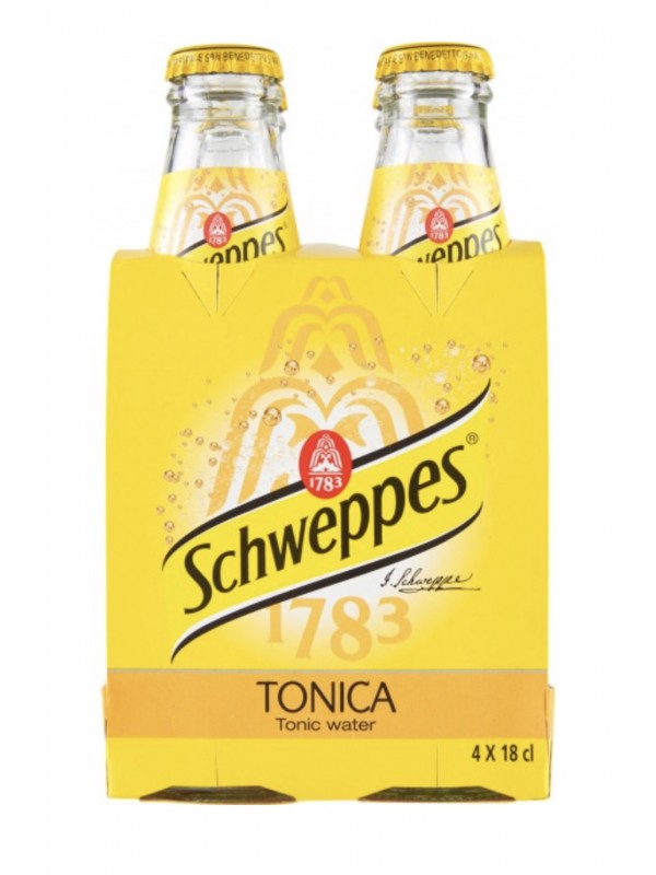 Schweppes Tonica Lt.0,180x4 vetro