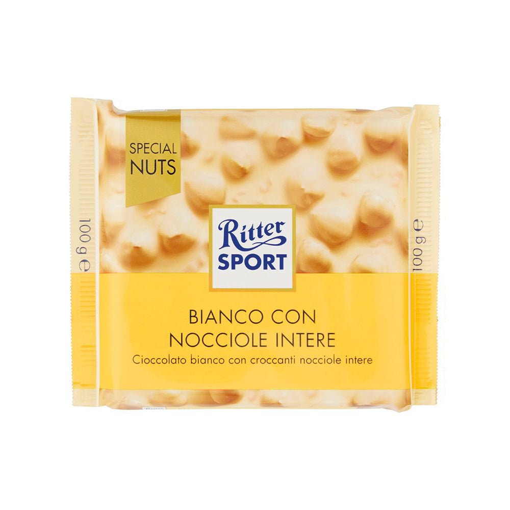 Ritter Cioccolato Bianco+Nocciole 100g