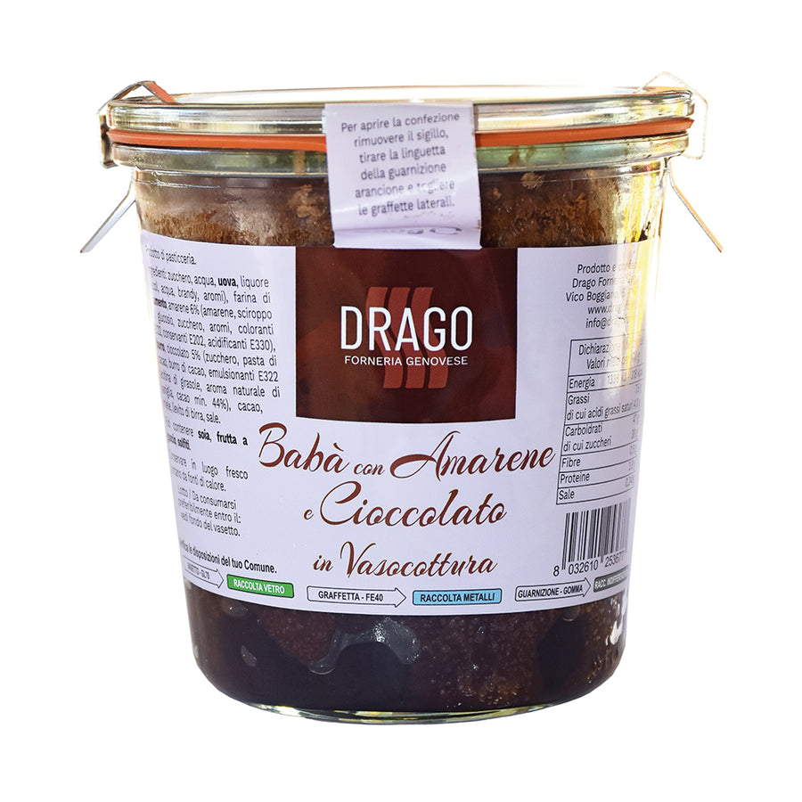Drago Babà con Amarene e Cioccolato 300g