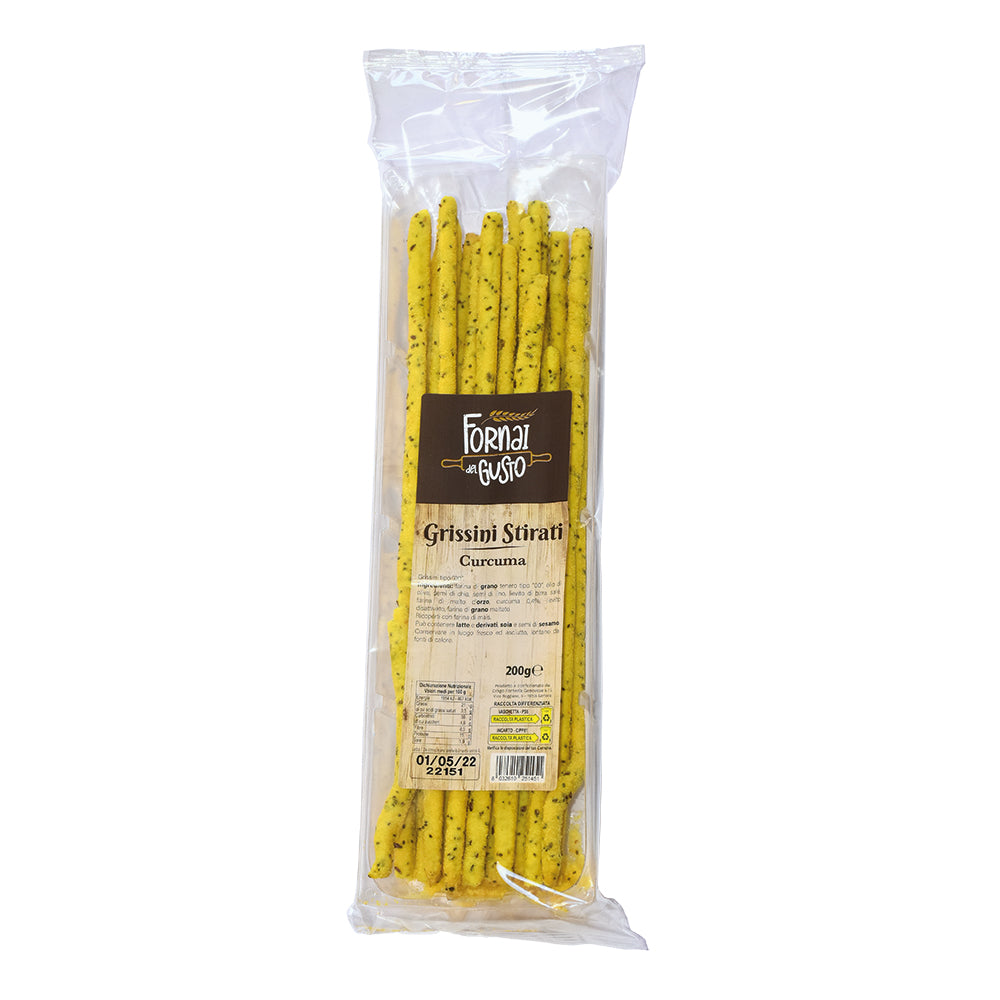 Drago Grissini Stirati alla Curcuma 200g