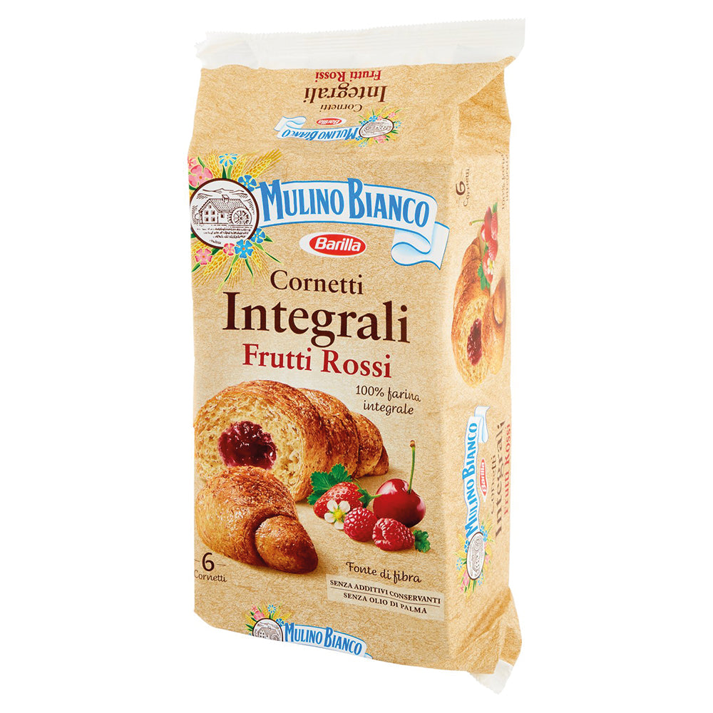 Mulino Bianco Cornetti Integrali Frutti Rossi 6x 300g