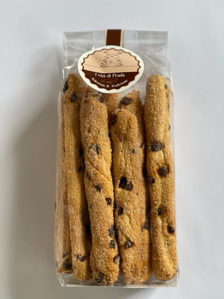 I Vizi di Prada Bastoncini Dolci con gocce di cioccolata 200g