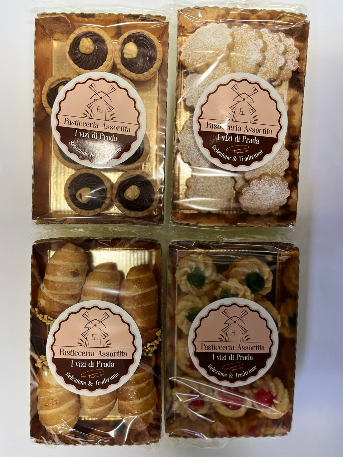 I Vizi di Prada Pasticcini Vassoio Oro vari tipi 200g