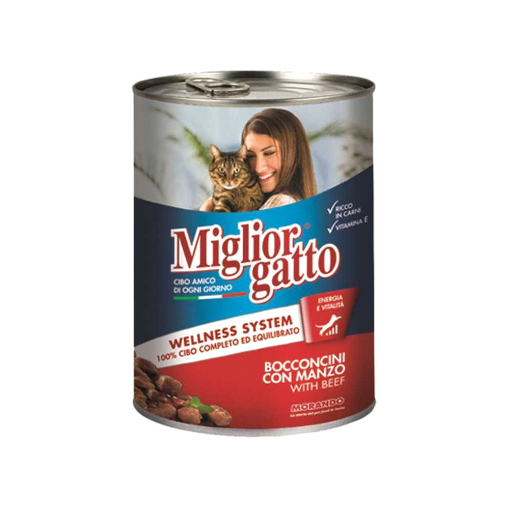 Miglior Gatto Bocconcini Manzo 405g