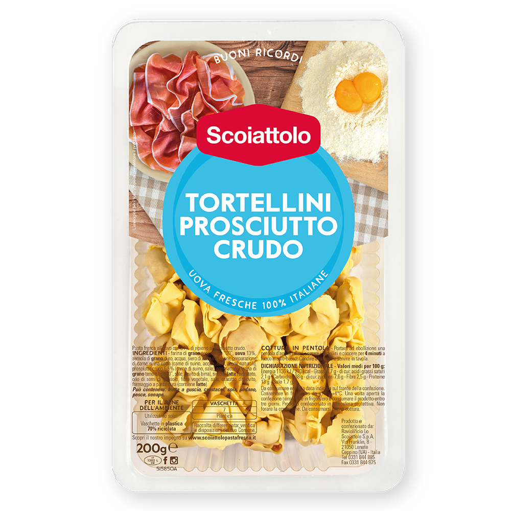 Scoiattolo Tortellini Prosciutto Crudo 200g
