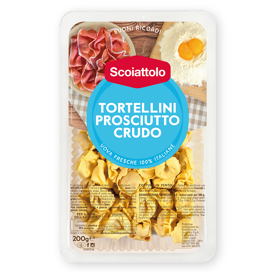 Scoiattolo Tortellini Prosciutto Crudo 200g