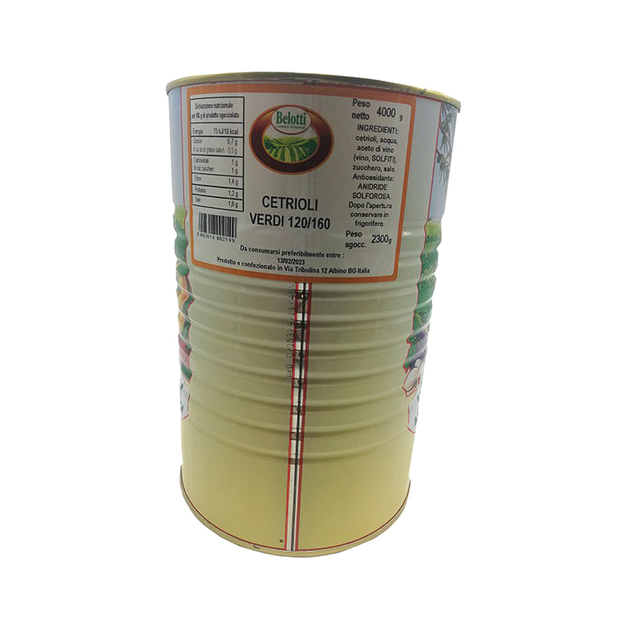 Belotti Cetrioli Verdi Latta 12/16 4000g