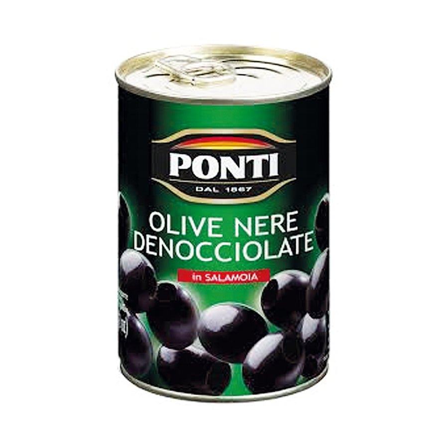 Ponti Olive Nere Snocciolate 400g