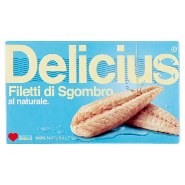 Sgombri Delicius Filetti Naturale125gr