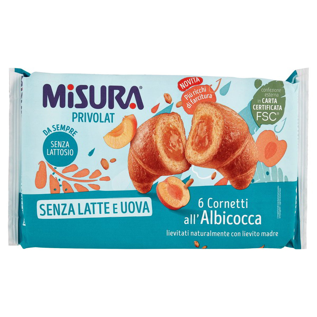Misura Cornetto Privolat albicocca 298gr