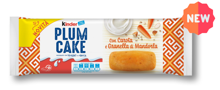 Kinder Plumcake Carota e Mandorle 192gr
