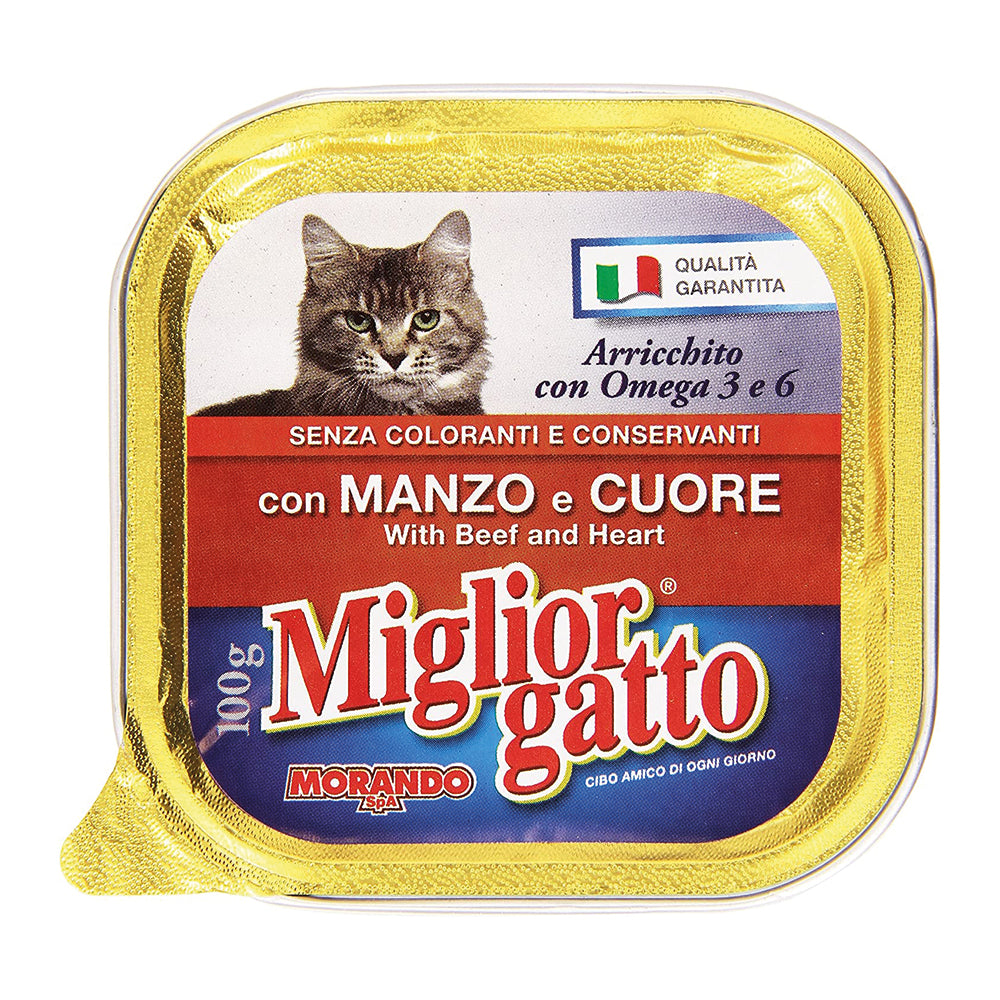 Miglior Gatto Vaschetta Manzo/Cuore 100g