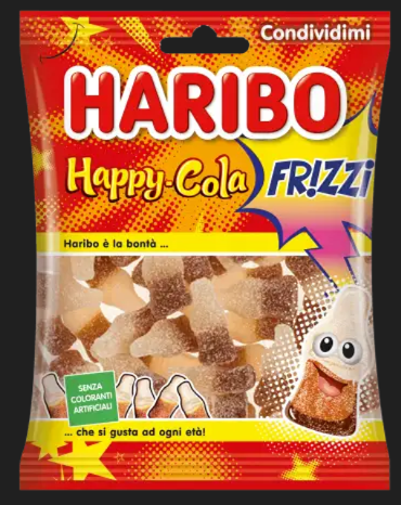 Haribo Happy Cola Frizz.200 Pz