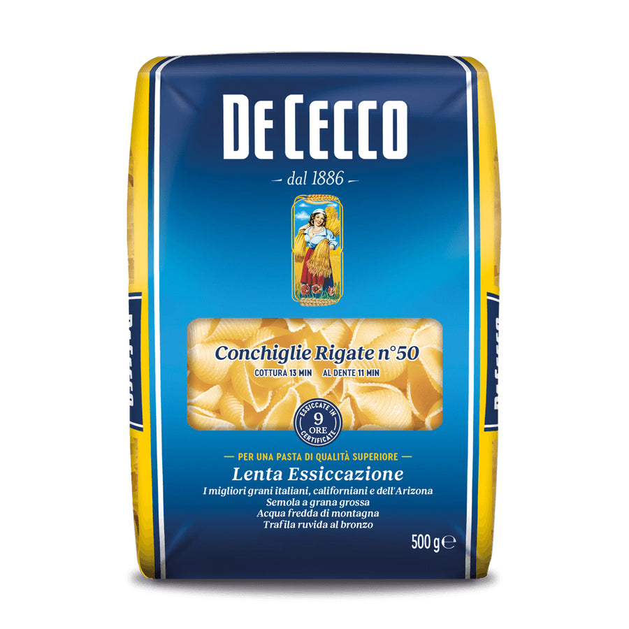 De Cecco 50 Conchiglie Rigate 500g