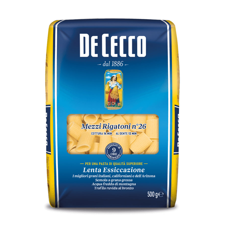 De Cecco 26 Mezzi Rigatoni 500g