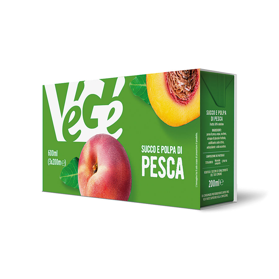 Végé Succo Pesca 3x200ml brick