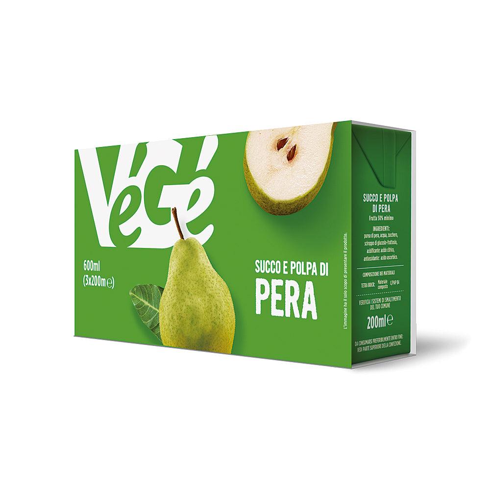 Végé Succo Pera 3x200ml