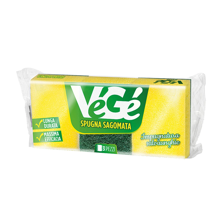 VéGé Spugne Abrasive Sagomate 3 pz