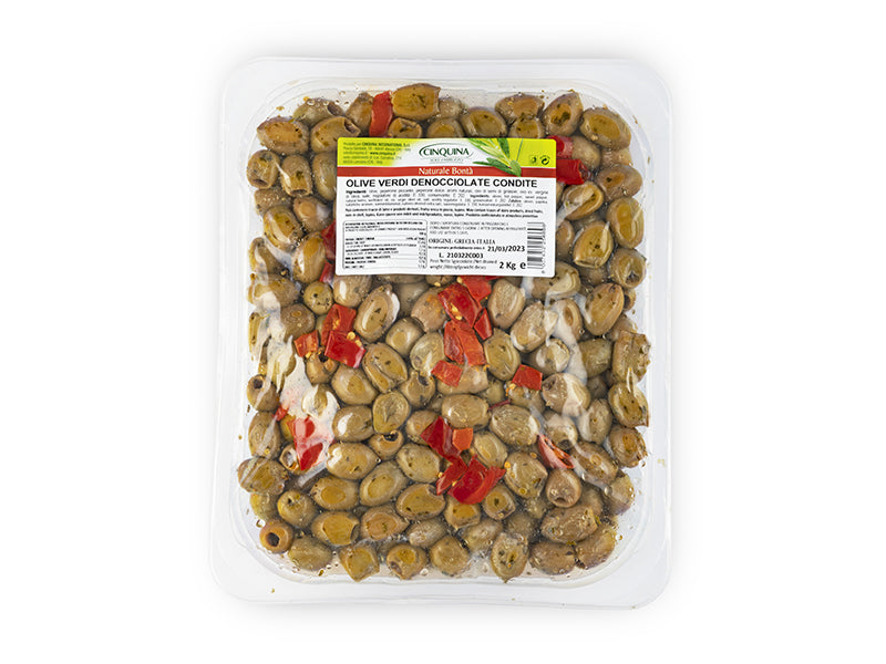 Olive Verdi Denocc.Piccanti Vasch.2kg