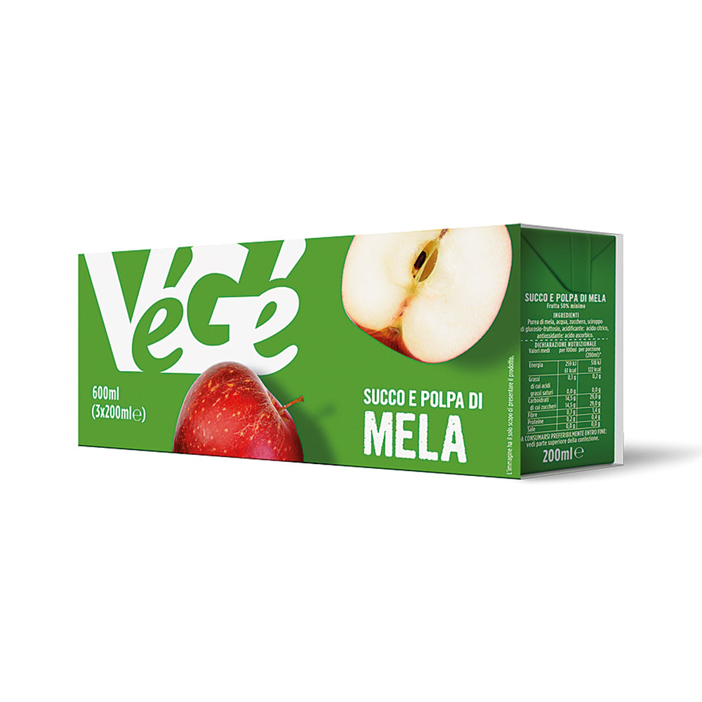Végé Succo&Polpa Mela 3x200ml