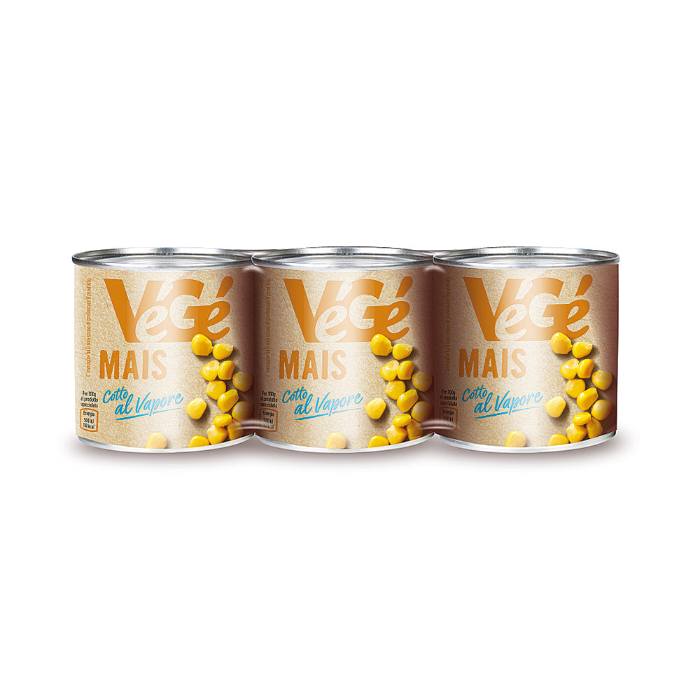 Végé Mais cotti al vapore 3x150g