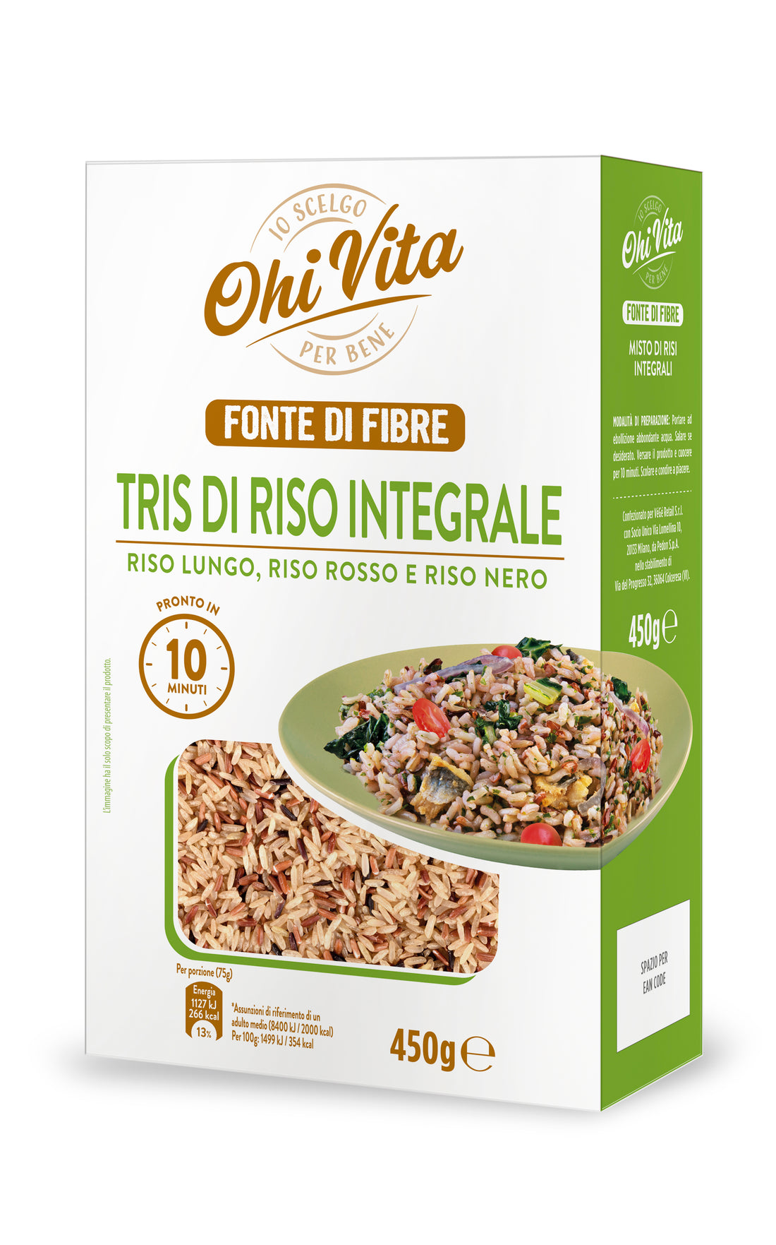 Tris Riso Integrale Ohi Vita 450gr