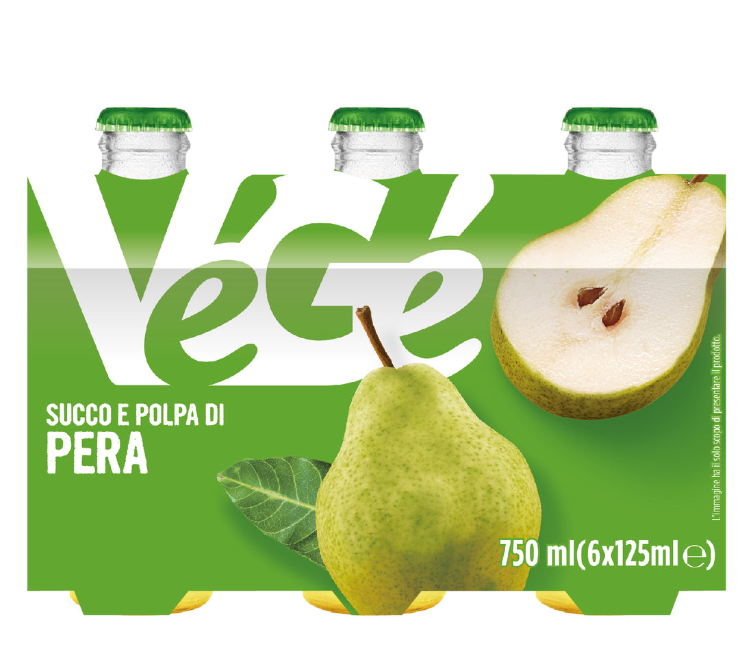 Végé succo pera 125x6 bt. VETRO