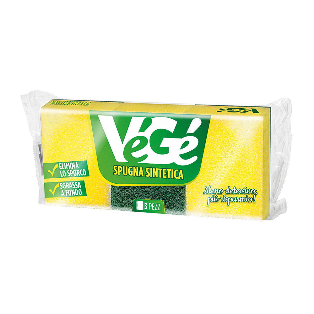 VéGé Spugne Abrasive Piatte 3 pz