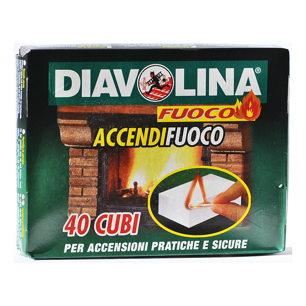 Diavolina Accendi Fuoco 40x cubi 450g