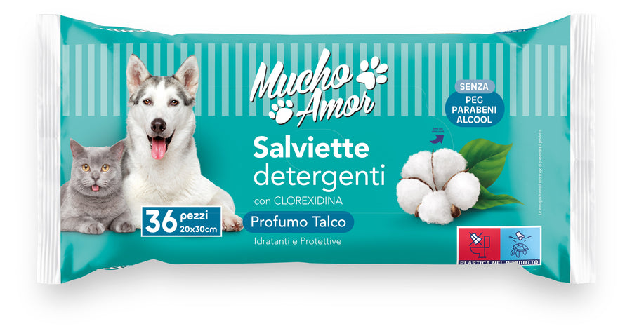 Salviettine M/Amor Pet talco 36pz 440gr