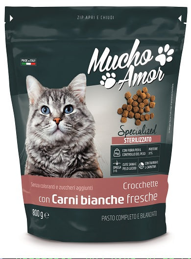 Crocc. Gatto M/Amor Ster. C/Bianche 800gr