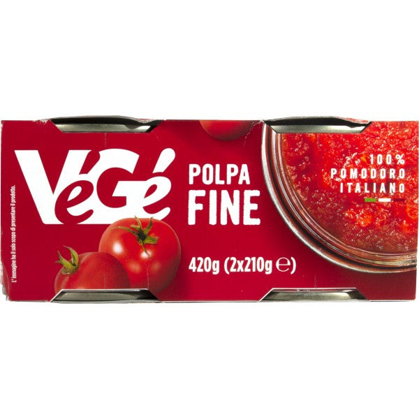 Végé polpa pomodoro fine 2x210gr