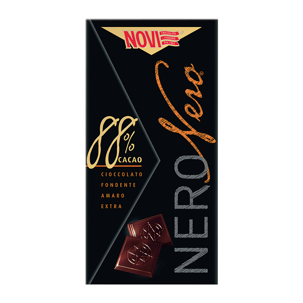 Novi Cioccolato Nero Nero 88% Cacao 75g