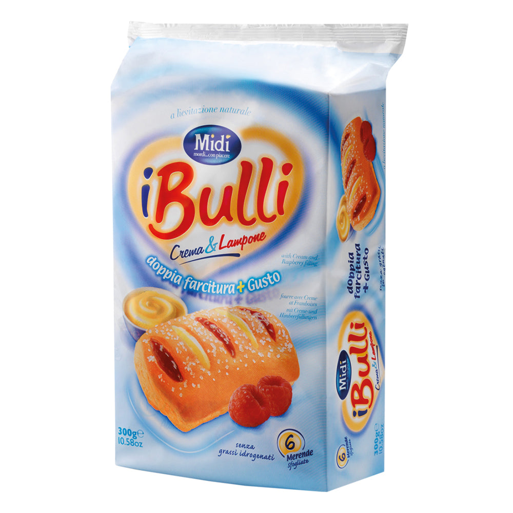 Midì Merendine Bulli Lamponi-Crema 6x 300g