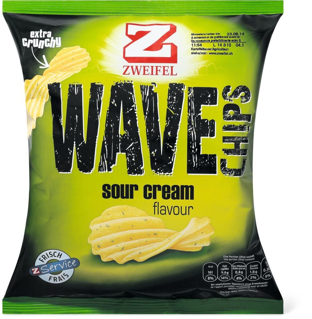 Zweifel Wave Chips Sour Cream 120gr