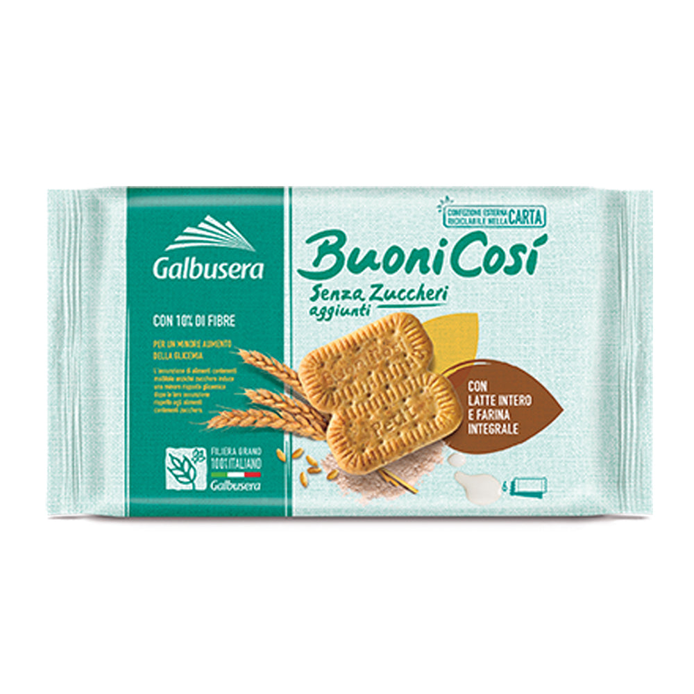 Galbusera Buoni Così con latte senza zucchero 300g