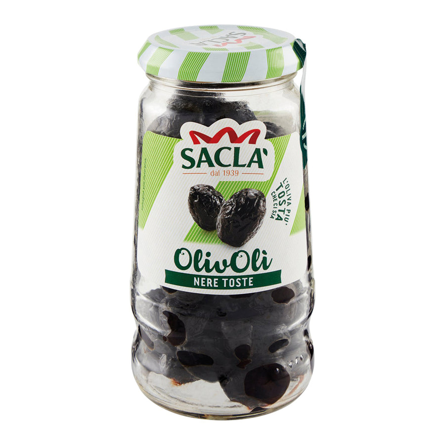 Saclà Olive Nere Toste vaso 314g