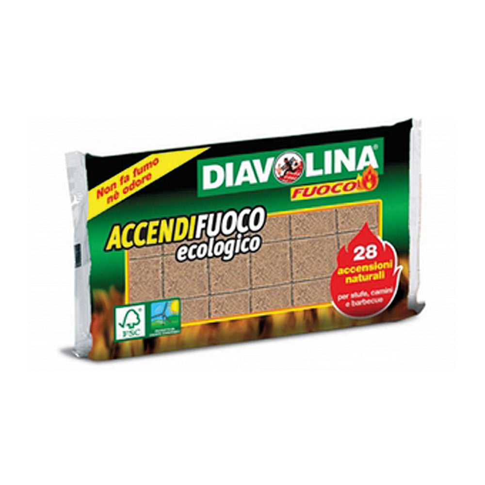 Diavolina Accendi Fuoco Eco 28x 1 pz