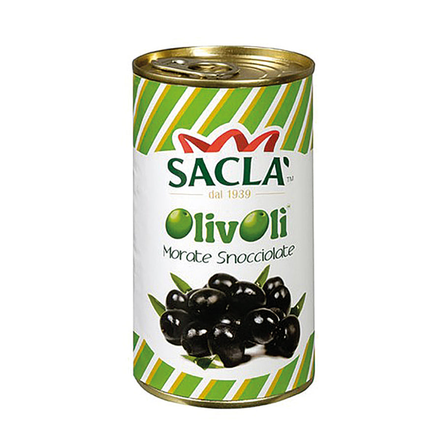 Saclà Olive Nere Snocciolate lattina 330g