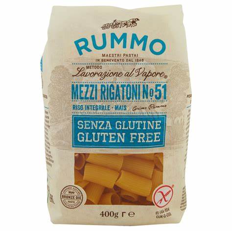 Pasta Rummo F 51 Mez.rigatoni s/Glutine 400gr