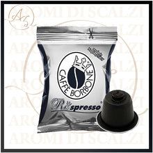 Carica l&#39;immagine nel visualizzatore di Gallery, Capsule compatibili Caffè Borbone Miscela Nera, con il 100% di chicchi Robusta tostati per un espresso italiano intenso, compatibili con Nespresso®
