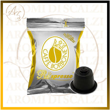 Carica l&#39;immagine nel visualizzatore di Gallery, Capsule compatibili Caffè Borbone Miscela Oro, con chicchi Arabica tostati per un espresso italiano delicato e raffinato, compatibili con Nespresso®
